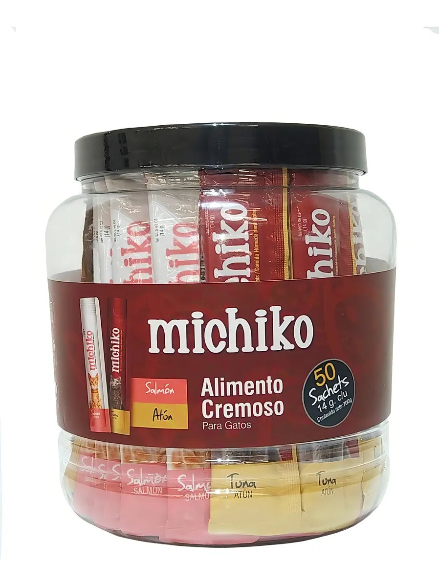 Golosinas Cremosas Para Gatos Michiko Bombonera 50uds