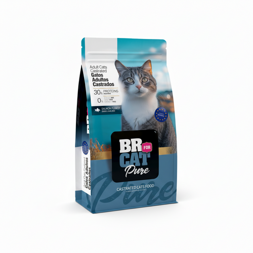 Br For Cat Gato Castrados Sabor Salmón