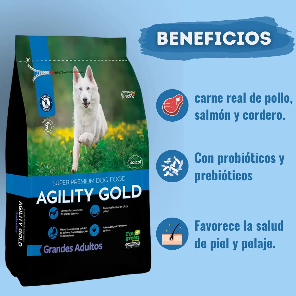 Agility Gold Grandes Adultos 15 Kg