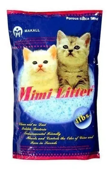 Mimi Litter Arena Gato Sanitaria Gel Sílice Bolsa 4 Libras