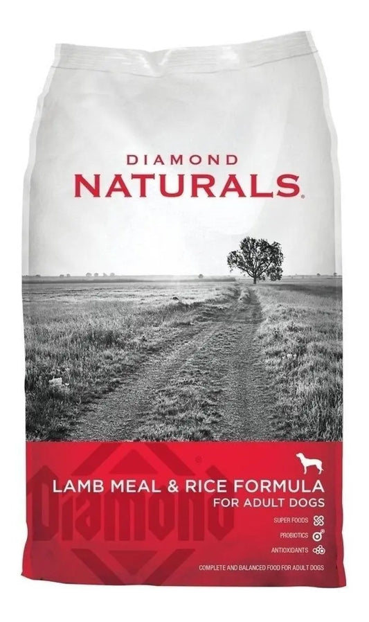 Diamond Naturals para Perro Adulto de Cordero y Arroz 18.14 kg