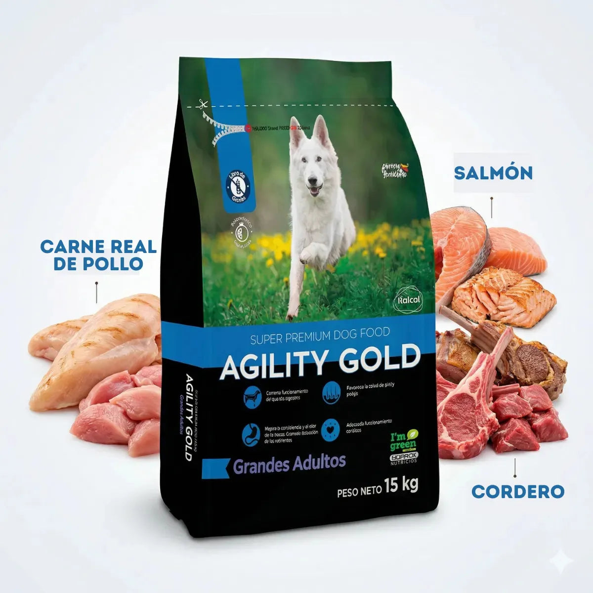 Agility Gold Grandes Adultos 15 Kg